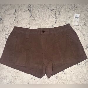 NWT Brown PAC Sun cargo shorts Size Small
